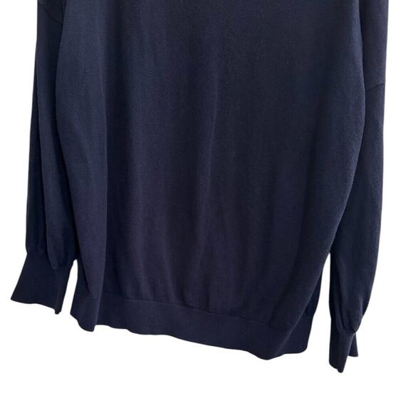 Boden XL Navy Blue Wool Cotton Crewneck sweater Classic #4726 - Picture 3 of 9
